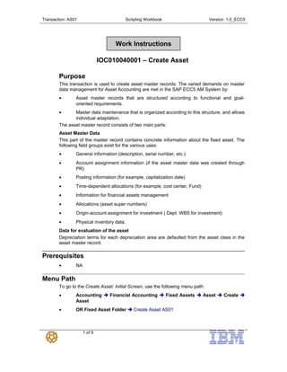 As01 create normal asset | DOC