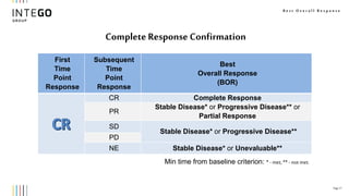 Step by Step Guide to Efficacy Analysis in Solid Tumors Oncology 