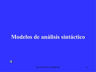 Modelos de análisis sintáctico 