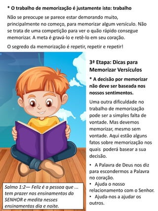 As 12 Pedrinhas do Alicerce Aula 1B para crianças menores - Memorização.pdf