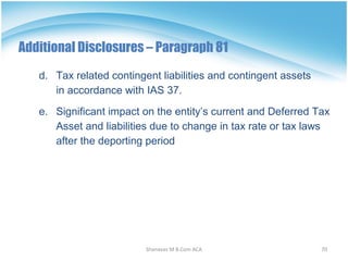 Indian Accounting Standard [AS] -22 Tax on Income | PPT