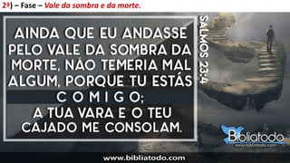 2ª) – Fase – Vale da sombra e da morte.
 