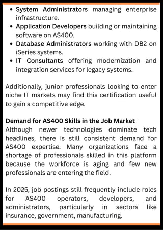 AS400 Certification Is It Still Worth It in 2025 | PDF