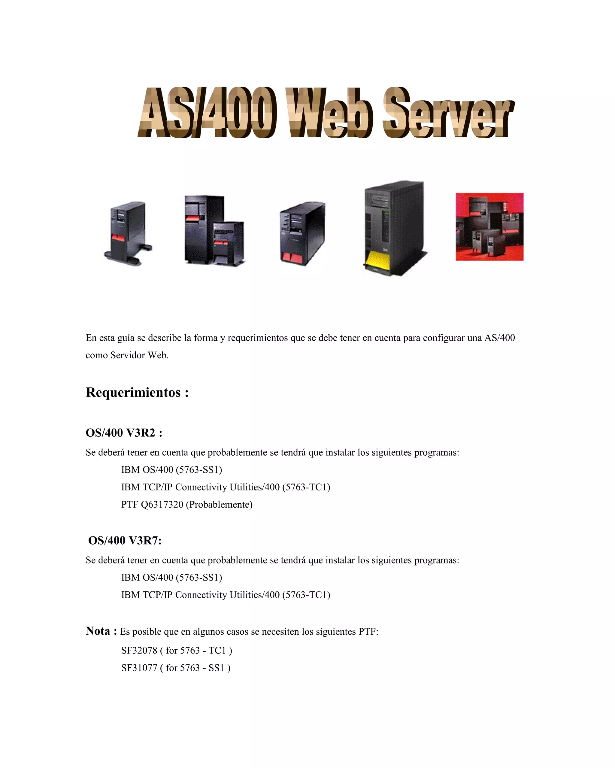 As400web server | DOC