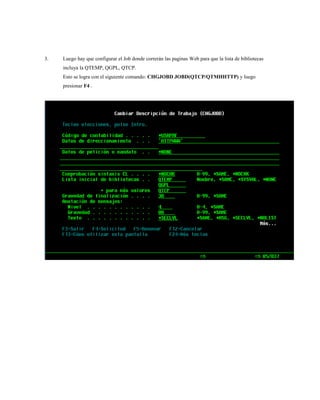 As400web server | DOC