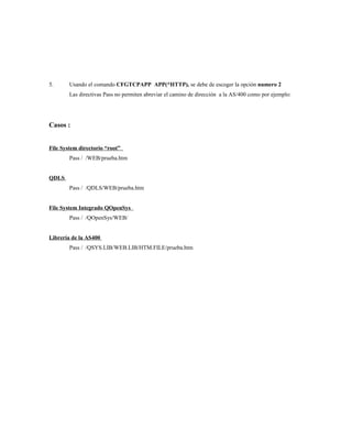 As400web server | DOC