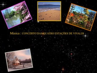 Música : CONCERTO DAS QUATRO ESTAÇÕES DE VIVALDI
 