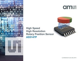 Confidential © ams AG 2015
High Speed
High Resolution
Rotary Position Sensor
AS5147P
 