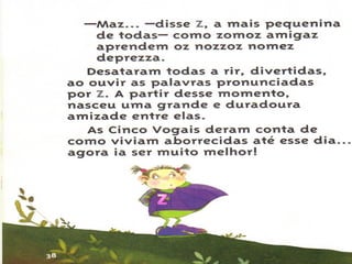 As 5 amigas   vogais