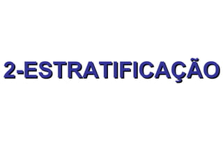 2-ESTRATIFICAÇÃO 