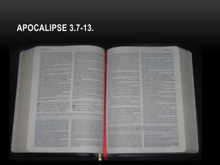APOCALIPSE 3.7-13.
 