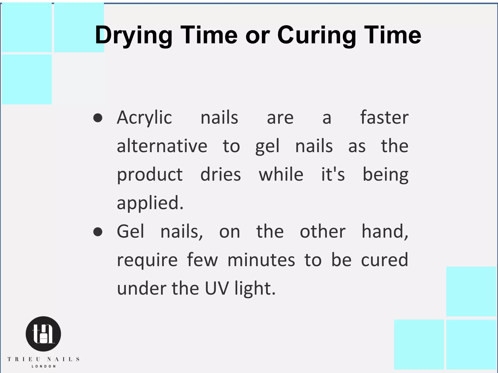 The difference between acrylic and gel nails PPT