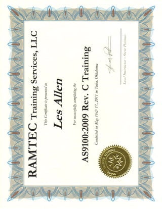 As9100 internal audit_training_certificate