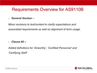 AS9110B - Requirements for Aviation Maintenance Organizations | PDF