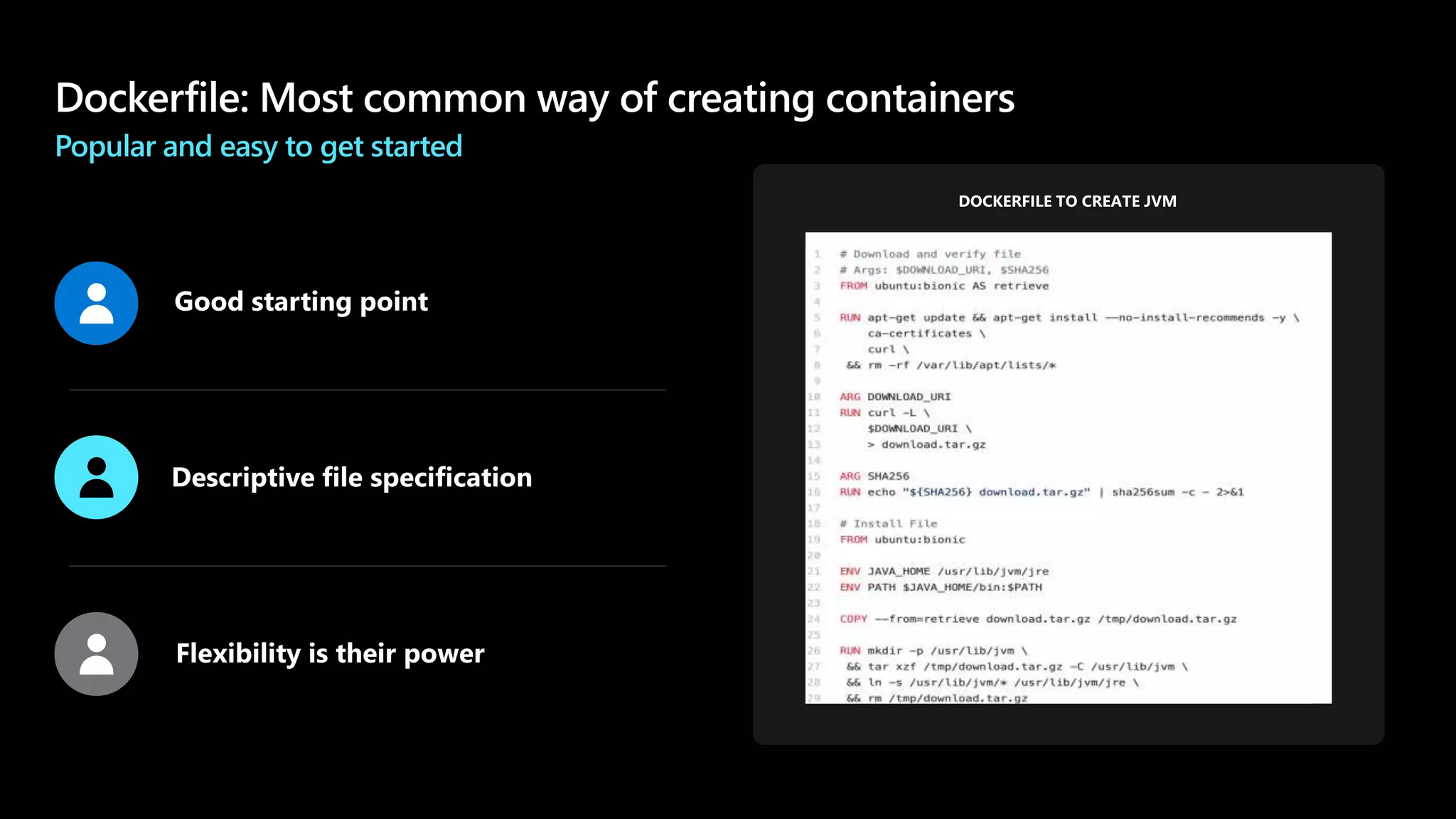 Popular and easy to get started
Confidential │ © 20 20 VMware, Inc.
• Dockerfiles are the most common way
of creating Docker Images
• Their flexibility is their power
• Run any command, mutate any file
• Their flexibility is their weakness
• Keeping consistent, ensuring security
• Takes a lot of effort for "good"
Dockerfiles
5
Creating Docker Images
 