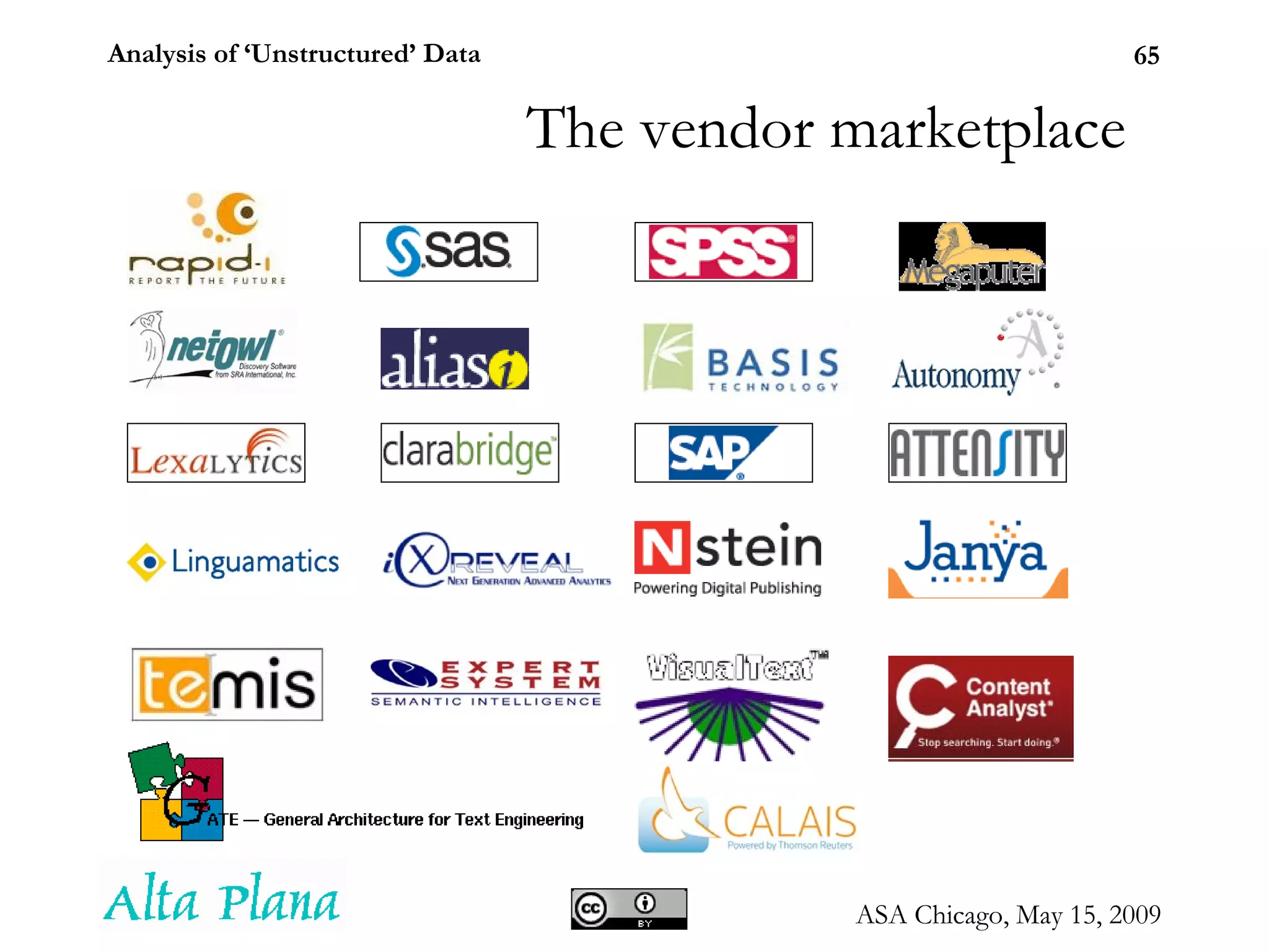 The vendor marketplace 