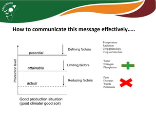Interactive voice response for dissemination of  agronomy technologies in Malawi - the opportunities and pitfalls