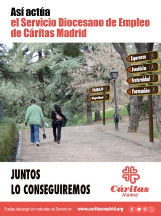 Así actúa
el Servicio Diocesano de Empleo
de Cáritas Madrid
 