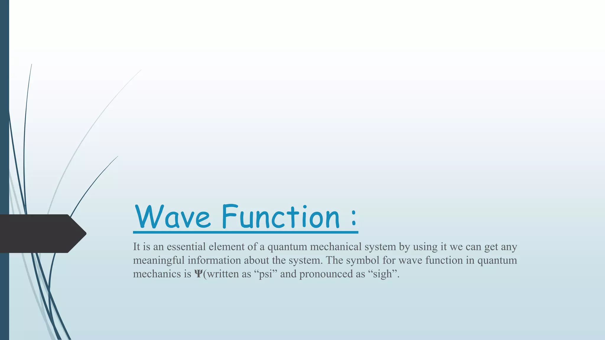 Wave function | PPTX