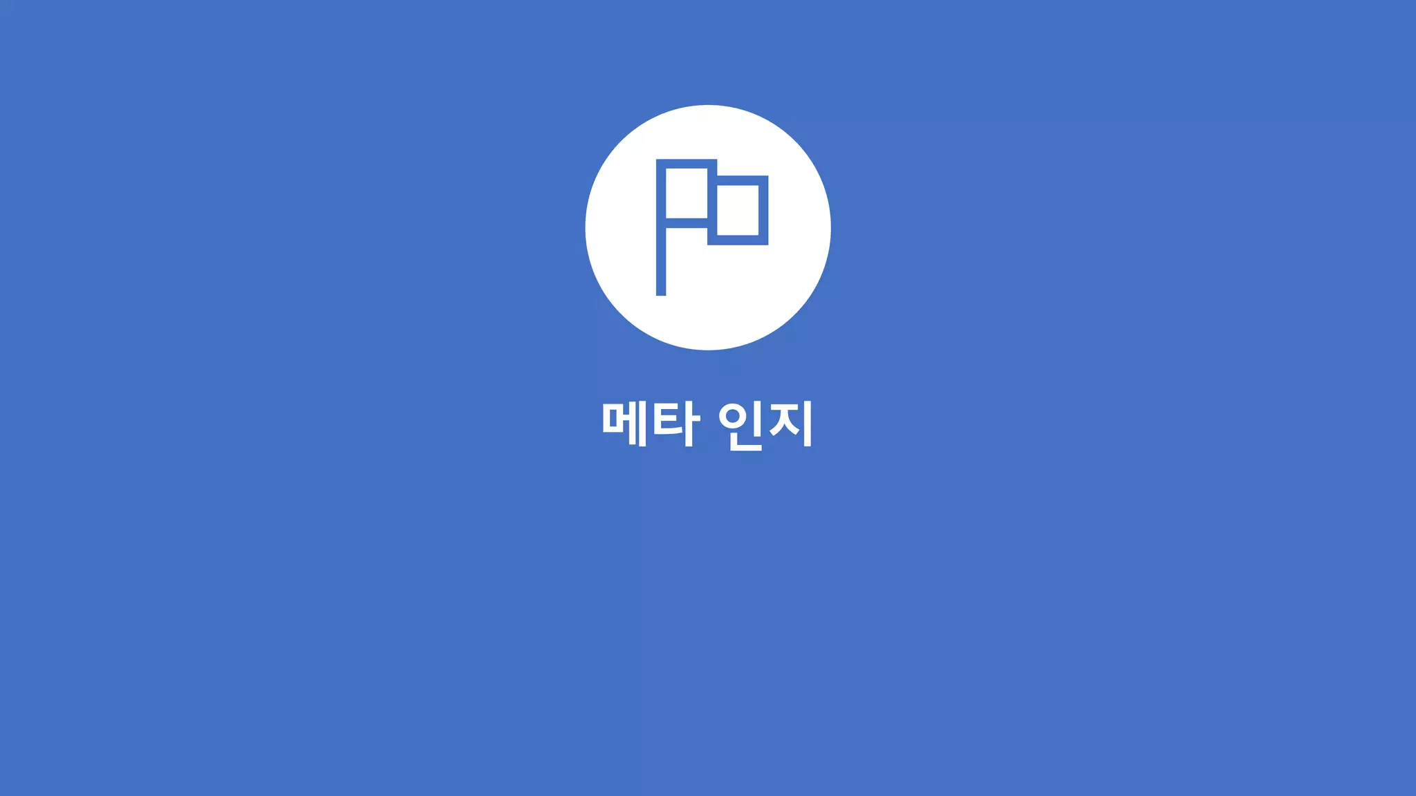 메타 인지
 