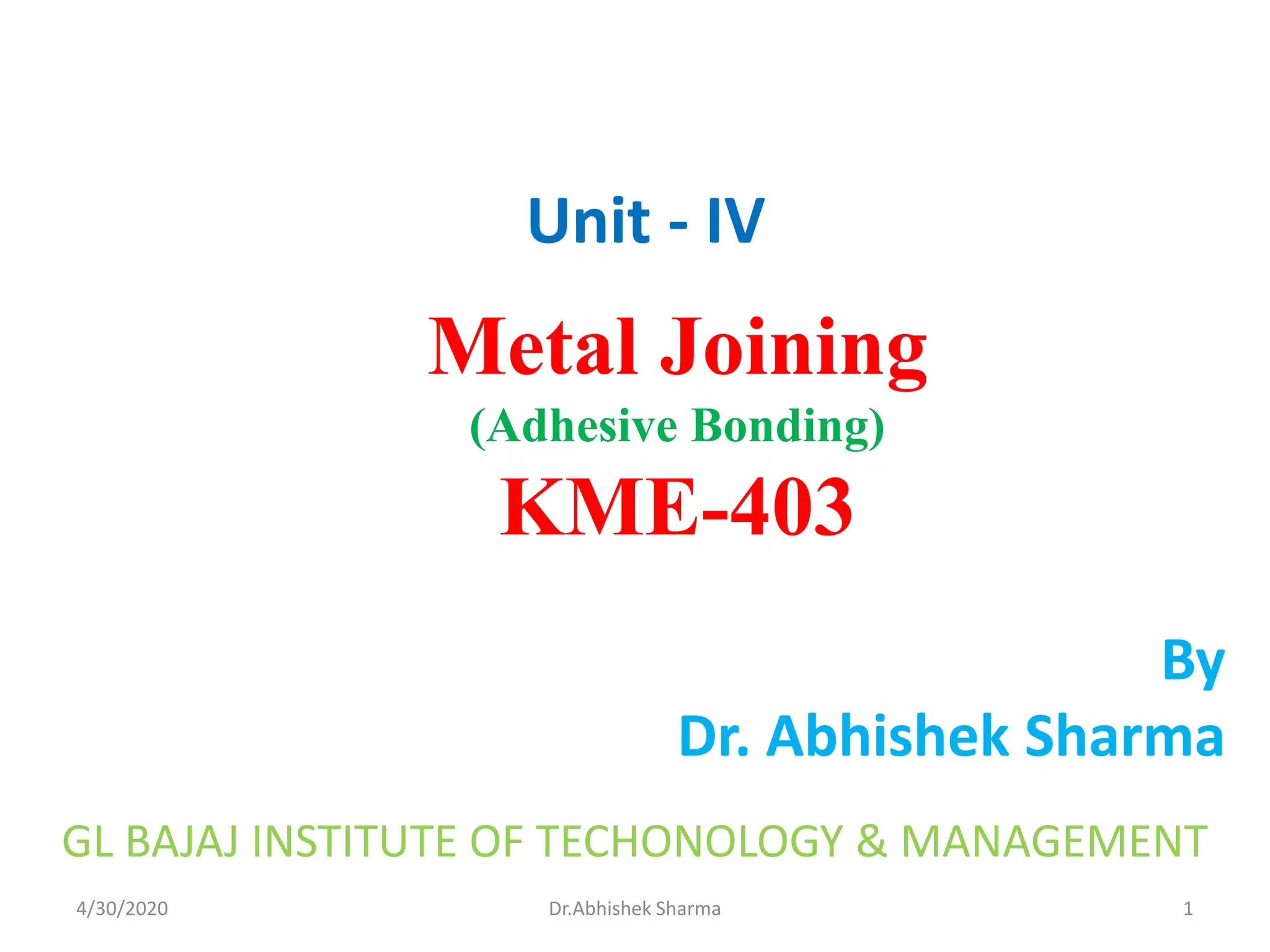 As adhesive bonding process PPT