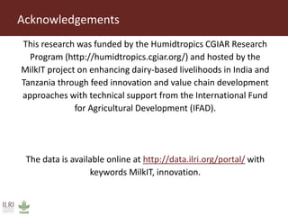 Impact evaluation of innovation platforms to increase dairy production: A case from Uttarakhand, northern India