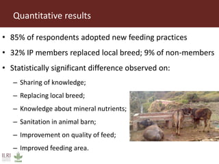 Impact evaluation of innovation platforms to increase dairy production: A case from Uttarakhand, northern India