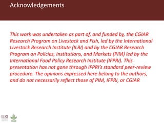 A gendered assessment of the Mulukanoor Women’s Cooperative Dairy value chain, Telangana, India