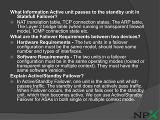 ASA Firewall Interview- Questions & Answers | PPTX