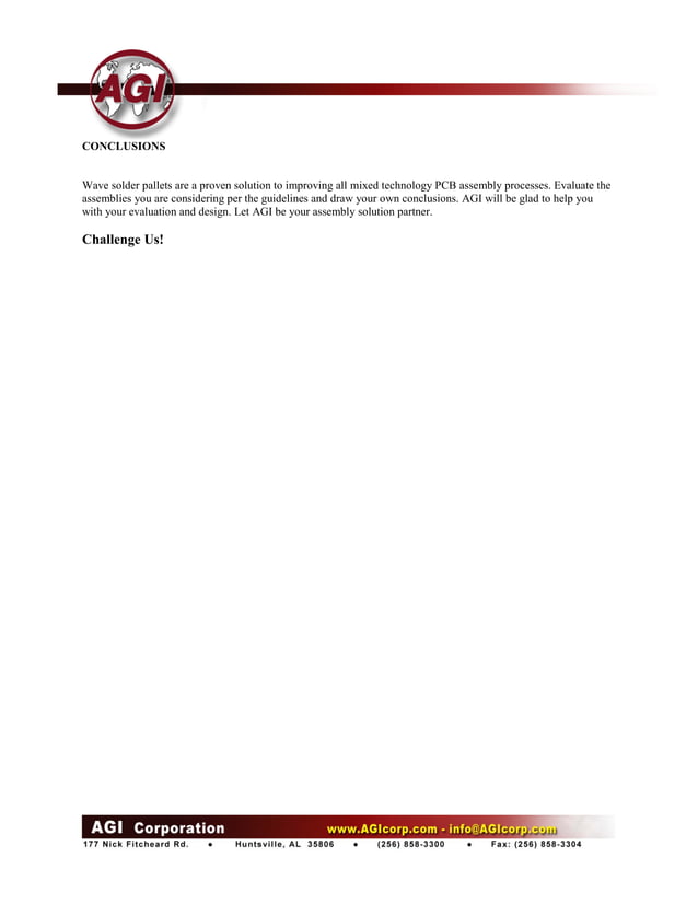 Asahitec Solder Paste Stencil Solder Wave Pallet Design Guidelines PDF