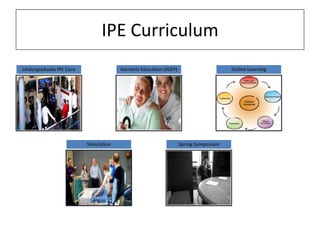 IPE Curriculum
Undergraduate IPE Core

Geriatric Education (IGEP)

Simulation

Online Learning

Spring Symposium

 