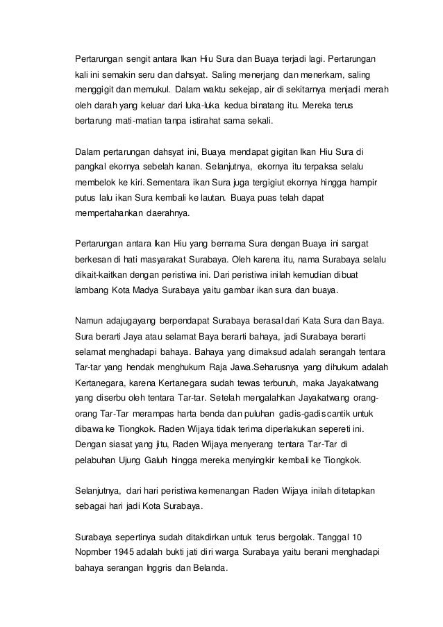 Asal Usul Surabaya