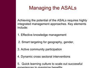 Livestock revolution: Exploiting the potential of Kenya's Arid and Semi Arid lands, November 2008