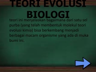 Asal usul kehidupan Biologi | PPTX