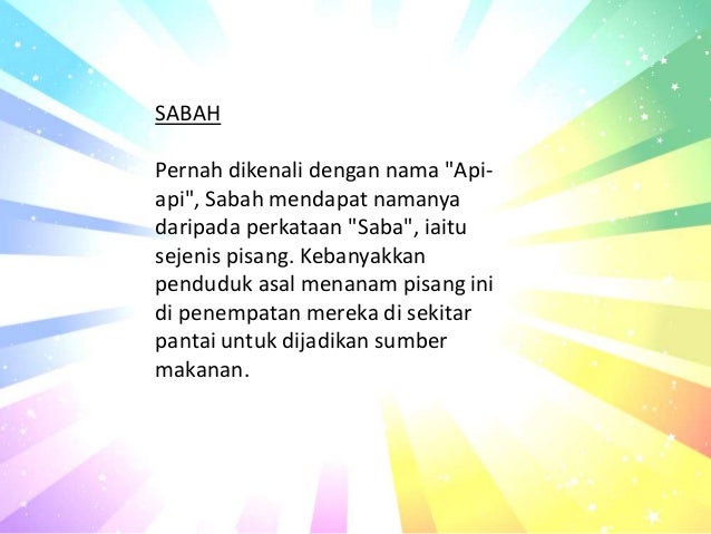 Asal Usul Nama Nama Negeri Di Malaysia