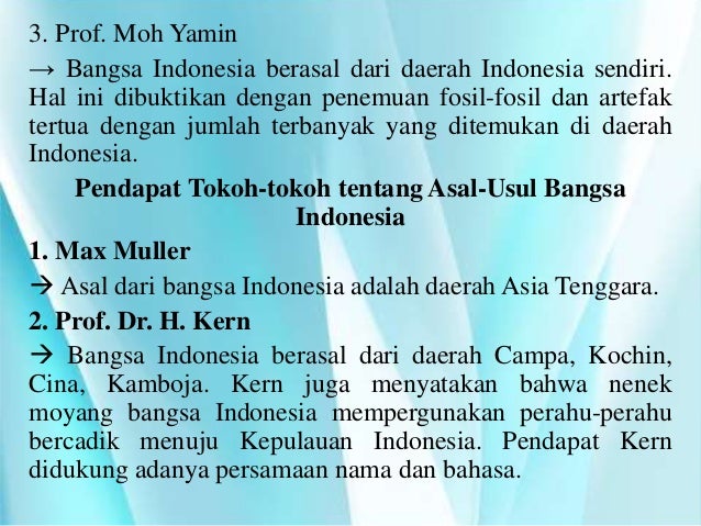 Asal Usul Persebaran Manusia Di Indonesia Pptx