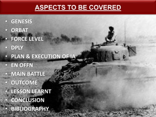 Battle Asal uttar 1965 war | PPTX