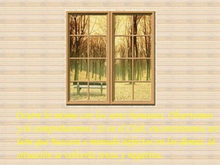 Ocurre lo mismo con los seres humanos. Observemos
y lo comprobaremos. Si en el Club, encontráramos un
león que buscara a menudo defectos en los demás, la
situación se volvería tensa y negativa.
 