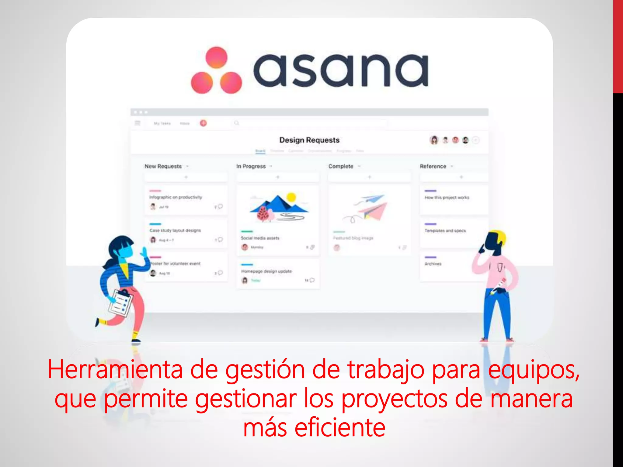 Herramienta de Smart Working Asana | PPT