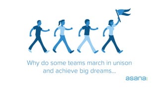 Why do some teams march in unison
and achieve big dreams…
 