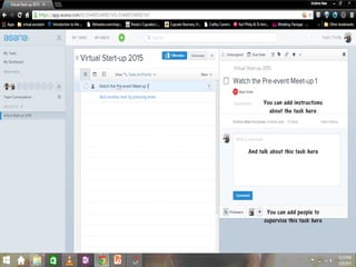 You can add instructions
about the task here
And talk about this task here
You can add people to
supervise this task here
 