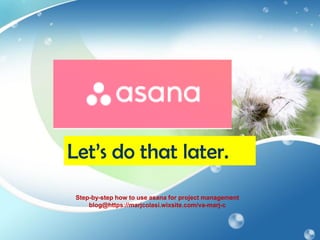 Asana Tutorial Pdf Asana tutorial | PDF