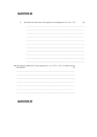 QUESTION 28
QUESTION 29
 