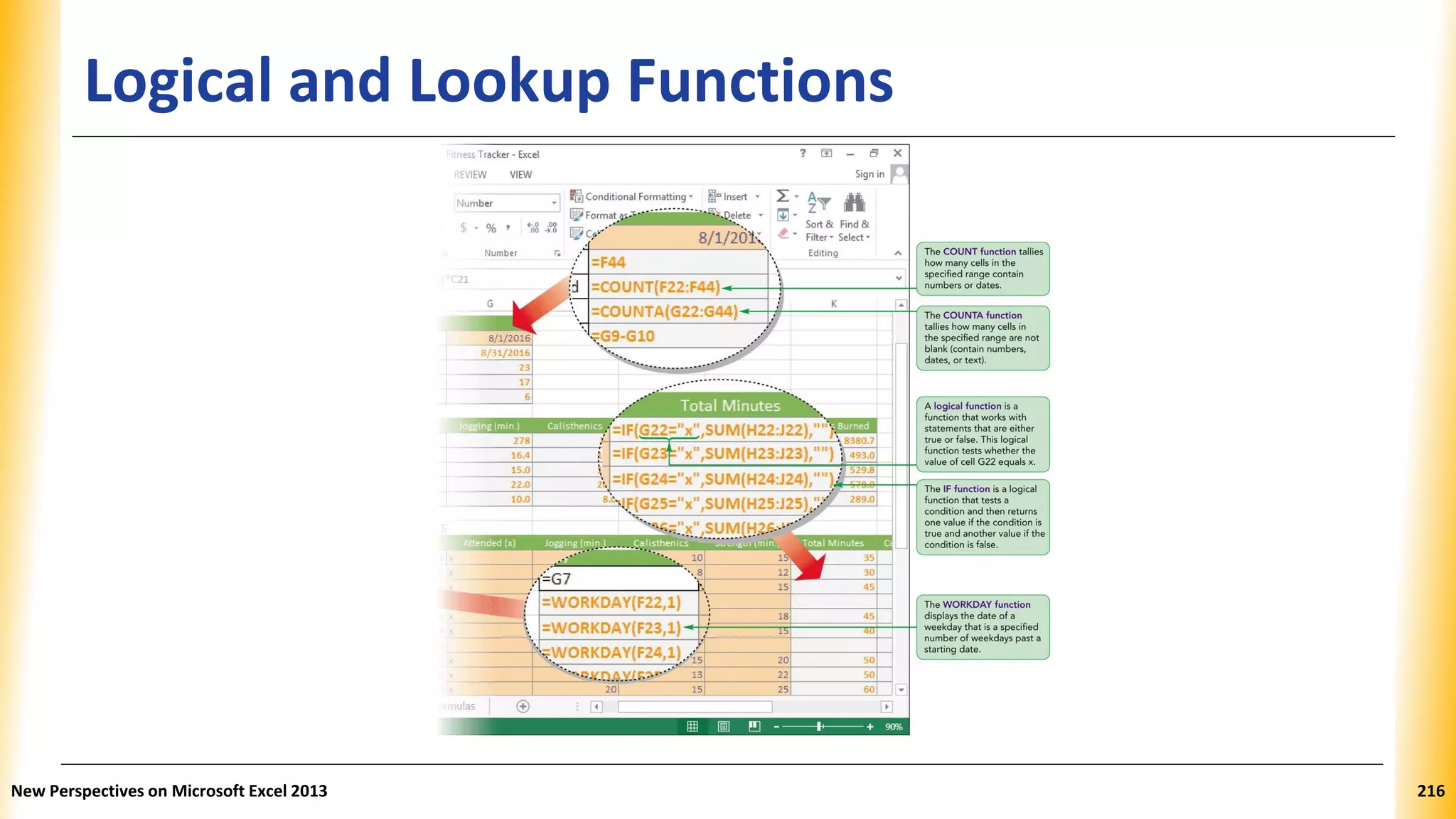 Logical and Lookup Functions
New Perspectives on Microsoft Excel 2013 216
 