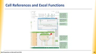 Cell References and Excel Functions
New Perspectives on Microsoft Excel 2013 195
 