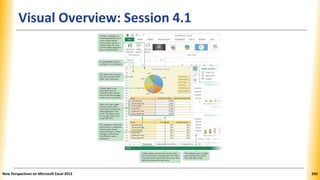Visual Overview: Session 4.1
New Perspectives on Microsoft Excel 2013 242
 
