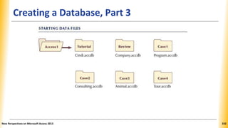 Creating a Database, Part 3
New Perspectives on Microsoft Access 2013 332
 