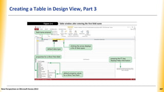 Creating a Table in Design View, Part 3
New Perspectives on Microsoft Access 2013 387
 