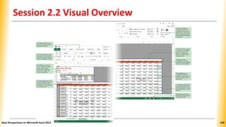 Session 2.2 Visual Overview
New Perspectives on Microsoft Excel 2013 169
 