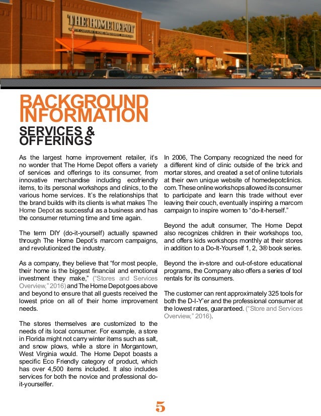 Imc 610 The Home Depot Imc Campaign